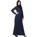 A-line inner abaya with a complementary Hijab- Navy Blue A-line inner abaya with a complementary Hijab- Navy Blue